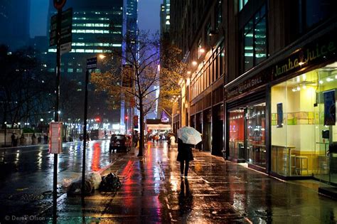 Rainy Night Rainy City City Rain Night Street