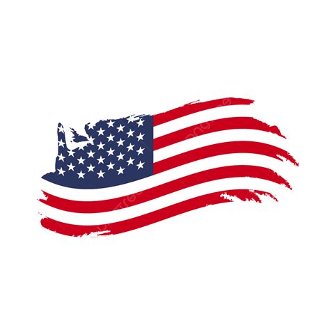 Us Flag With Waving Brush Stroke Clipart Hd Images Us Flag Image Us
