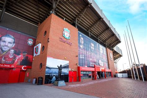 anfield stadium the home ground of liverpool football club in uk editorial image image of