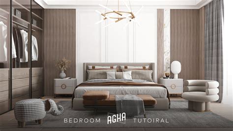 3ds Max 2021 Bedroom Interior Tutorial Vray Render Lighting Youtube