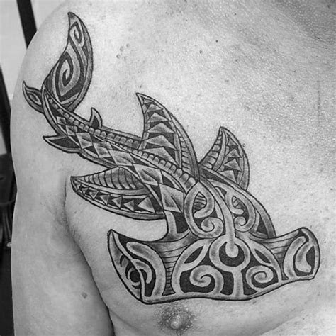 50 Polynesian Shark Tattoo Designs For Men Tribal Ink Ideas