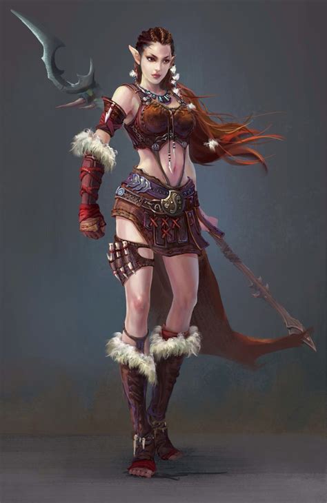 resultado de imagen para elfo fantasy female warrior female elf fantasy women
