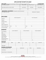 Photos of Illinois Residential Lease Application Form