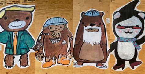 Vancouvers Beloved 2010 Olympic Mascots Return As Street Art Photos