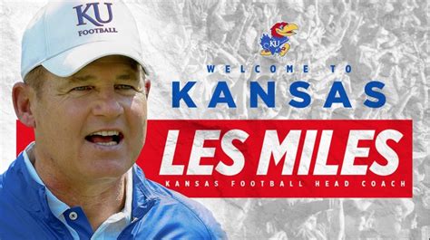 It S Happening Les Miles Is The New Head Coach At Kansas Footballscoop