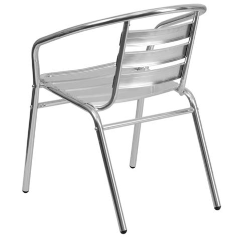 Commercial Aluminum Indoor Outdoor Restaurant Stack Chair With Triple