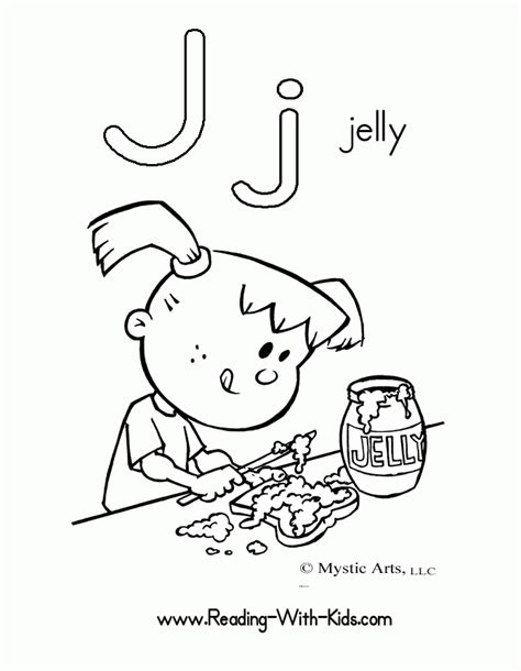 Letter J Coloring Page Coloring Home