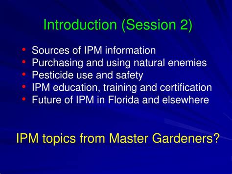 Ipm practitioners should acquaint themselves with the numerous types of organisms that answer forms for this test, integrated pest management: PPT - Integrated Pest Management for Master Gardeners ...