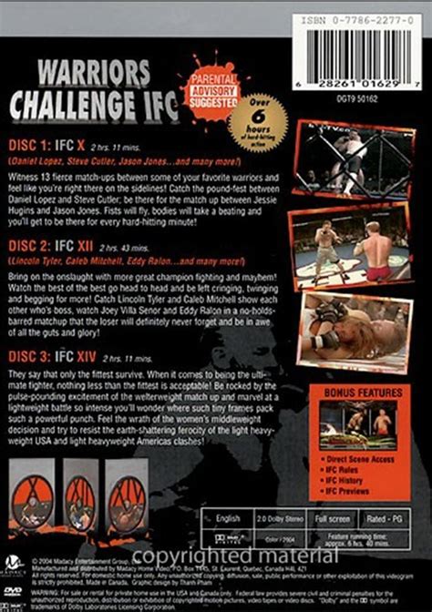 Warriors Challenge Ifc Dvd 2004 Dvd Empire