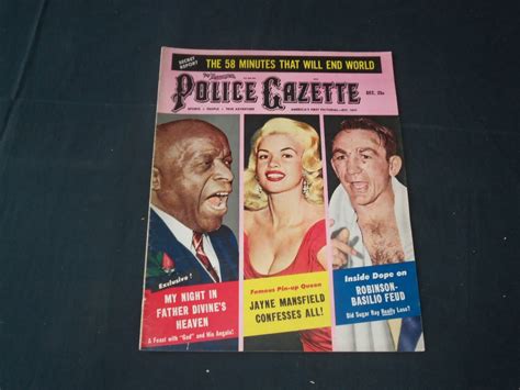 1957 December The National Police Gazette Magazine Jayne Mansfield B 5680 Ebay