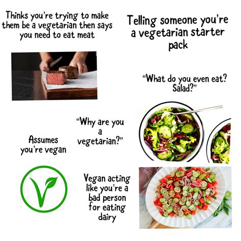 Telling Someone Youre A Vegetarian Starter Pack Rstarterpacks