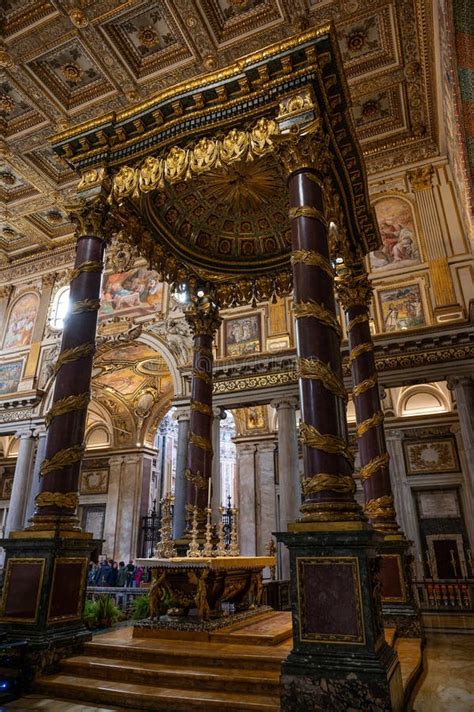 Roma The Papal Basilica Of Santa Maria Maggiore Editorial Image