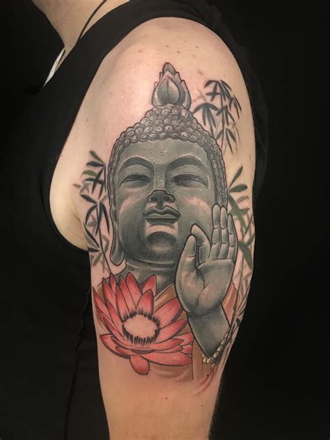 Buddha Lotus By Erick Campion At Psycho Tattoo In Marietta Georgia R Tattoos
