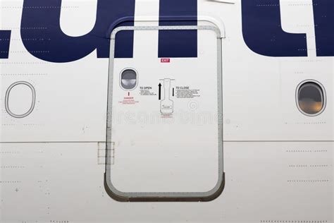 Airbus A380 Airplane Door Stock Image Image Of Exhibition 79201349
