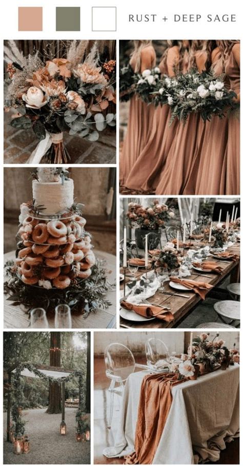 Top 16 Rustic Country Wedding Color Palettes For 2024