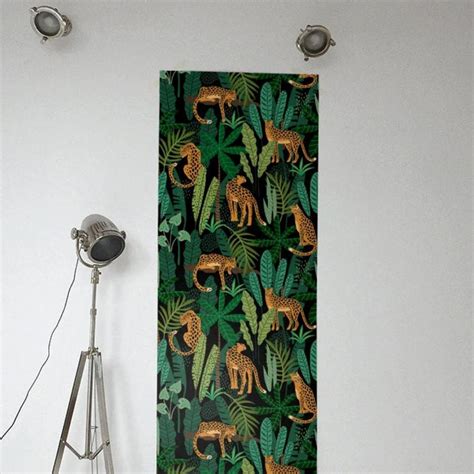 Leopards In The Green Tropical Jungle And Peel And Stick Wallpaper