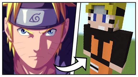 How To Build A Naruto Uzumaki Statue Naruto Shippuden Minecraft