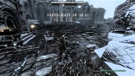 Whether it is a scraped knee or bloody nose (from intense allergy issues), blood is quite intriguing to our boys. Skyrim Q: Blood on the Ice - YouTube