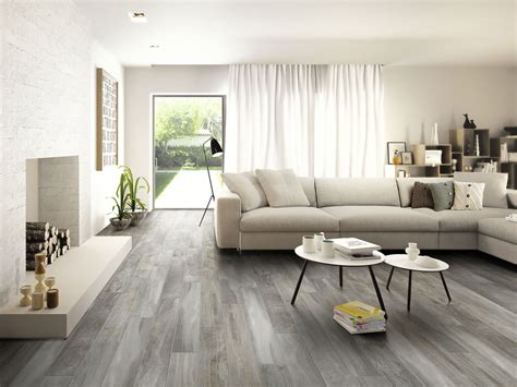 Grey Wooden Flooring Living Room - Floor Pattern Collections