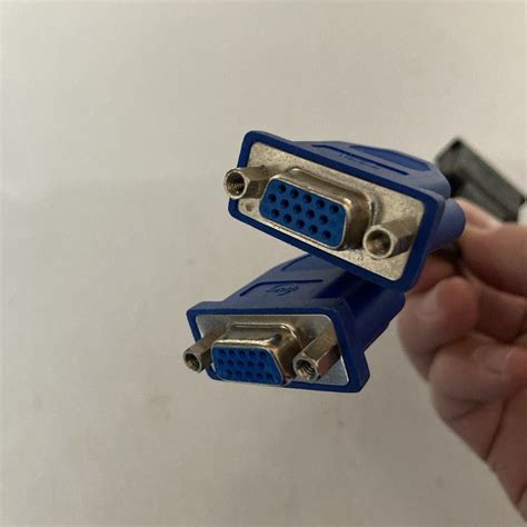 Dvi I 245 Pins Male To 2two Dual Vga Female Monitor Adapter Y