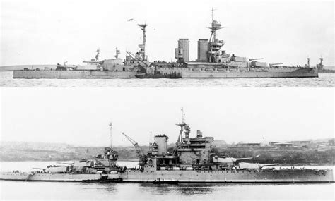 Queen Elizabeth Class Battleship HMS Valiant In Her First World War