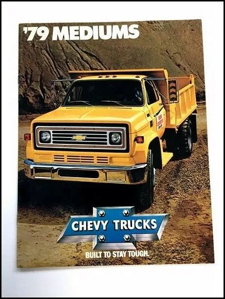 1979 Chevrolet Medium Truck Original Car Sales Brochure Catalog 50 60