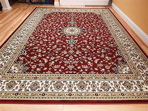 Large 8x11 Area Rug For Living Room Red 8x10