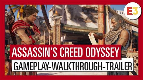 Assassins Creed Odyssey E3 2018 Gameplay Walkthrough Trailer Youtube