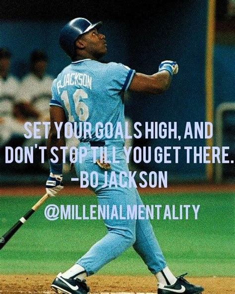 Motivational Quotes Bo Jackson Set Your Goals Motivational Quotes