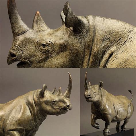 Instagram Rhino Sculpture Sculpture Wildlife Art