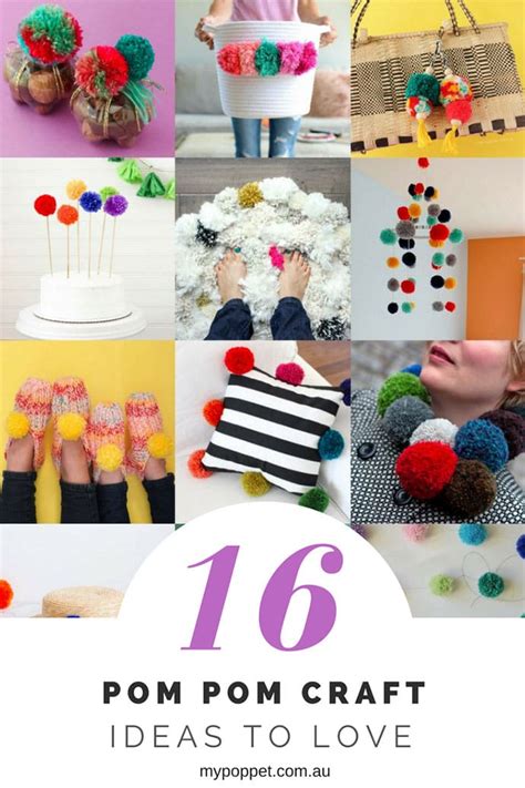 16 Pom Pom Craft Ideas To Love My Poppet Makes