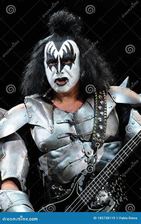 Kiss Gene Simmons During The Concert Editorial Stock Image Image Of