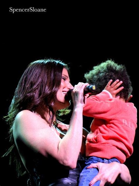 Another Shot Of Idina Menzel And Her Son Walker At The End Of One Of Her Concerts This Shot