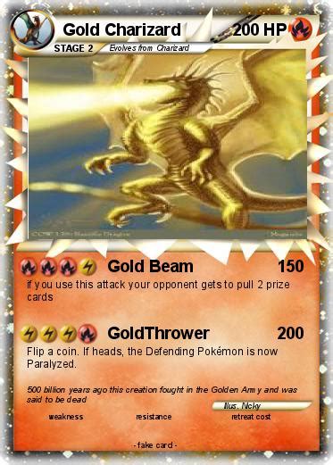How much is a gold pokemon card worth. Pokémon Gold Charizard 1 1 - Gold Beam - My Pokemon Card