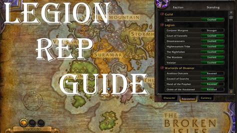 As well as with many other wow factions, you can develop your relationship from hated to exalted with this one too by gaining reputation points. Wow-Legion-Raising Reputation Guide - YouTube