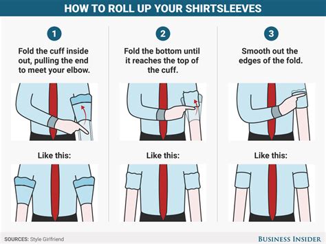 How To Roll Up Your Sleeves The Right Way Business Insider
