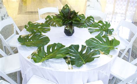 Monstera Leaf Table Decor Monstera