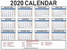 [2020] Free Printable USA Calendar Templates [PDF] | Calendar Dream