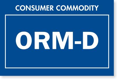 Orm d label printable is a tagging for snail mail or delivery in the united states that identifies different regulated elements for home transport just. ORM-D Consumer Commodity Label - ORMD Label, SKU - D1889
