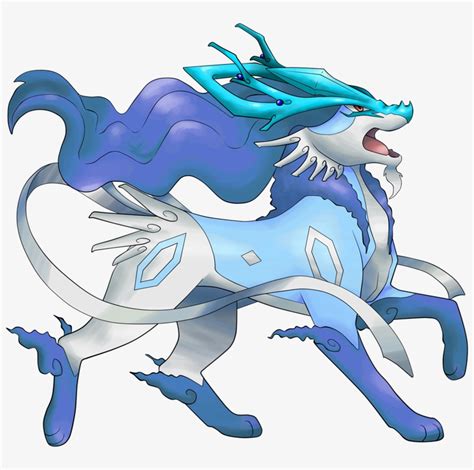 Shiny Mega Suicune Pokemon Shiny Mega Suicune Transparent Png