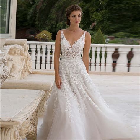 Lace Wedding Dress With Straps