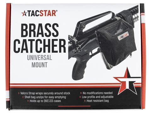 Tacstar Universal Brass Catcher Wvelcro Straps Black B Tactical Shop