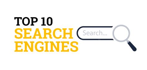 Top 10 Search Engines List Ten Most Popular In The World
