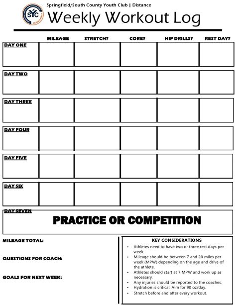 Useful Workout Log Templates Free Spreadsheets