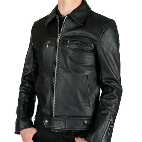 Black Rivet Leather Jacket For The Modern Cowboy