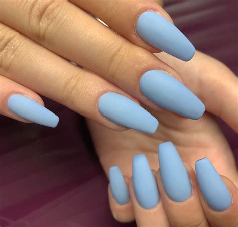 Nail Polish In 2020 Blue Matte Nails Blue Nails Gel