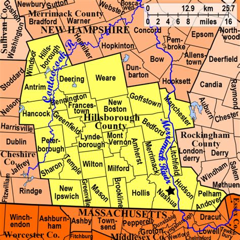 Southern Nh Map Of Towns World Map