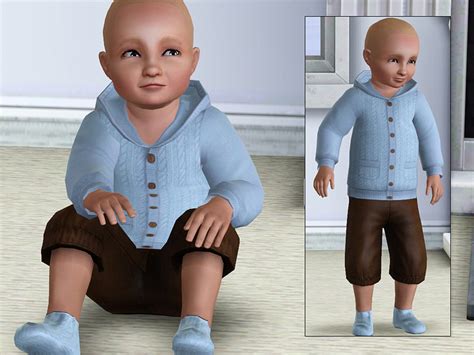 Mod The Sims Three Tops For Boys And Some New Meshes Toddlers