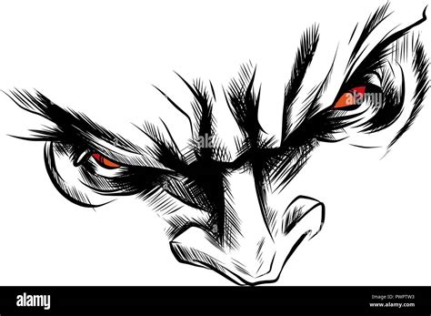 Angry Eyes Manga Fotos E Imágenes De Stock Alamy