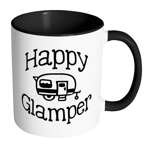 HAPPY GLAMPER Color Accent Coffee Mug Choice of Accent ...